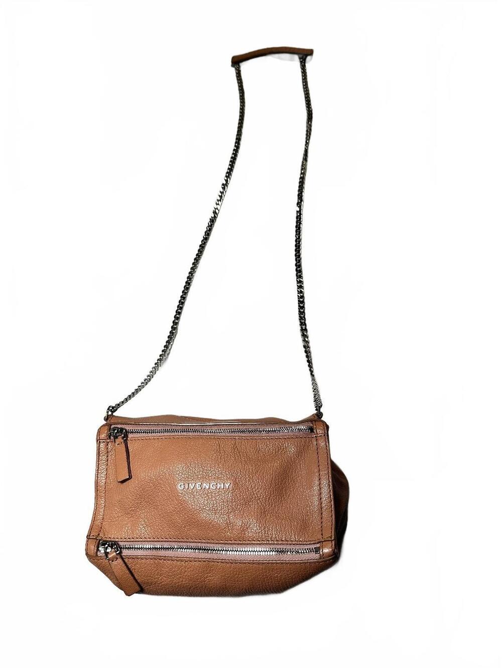 Givenchy Mini Pandora Chain Crossbody Authentic Nude Leather Very Good condition